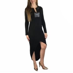 Marciano Dress Womens Small Faux Leather Jersey